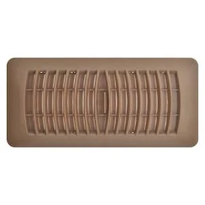 Plastic floor vent 4x10 brown