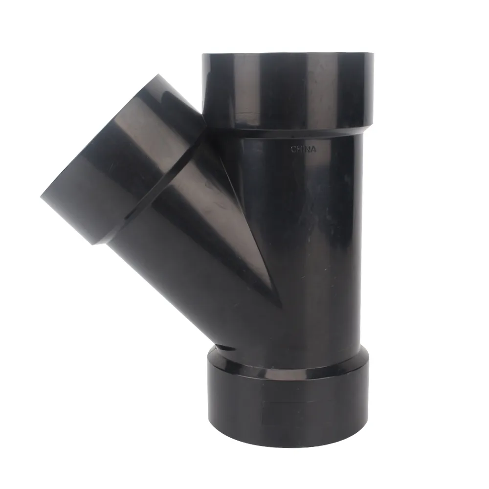 ABS 2 inch Wye black