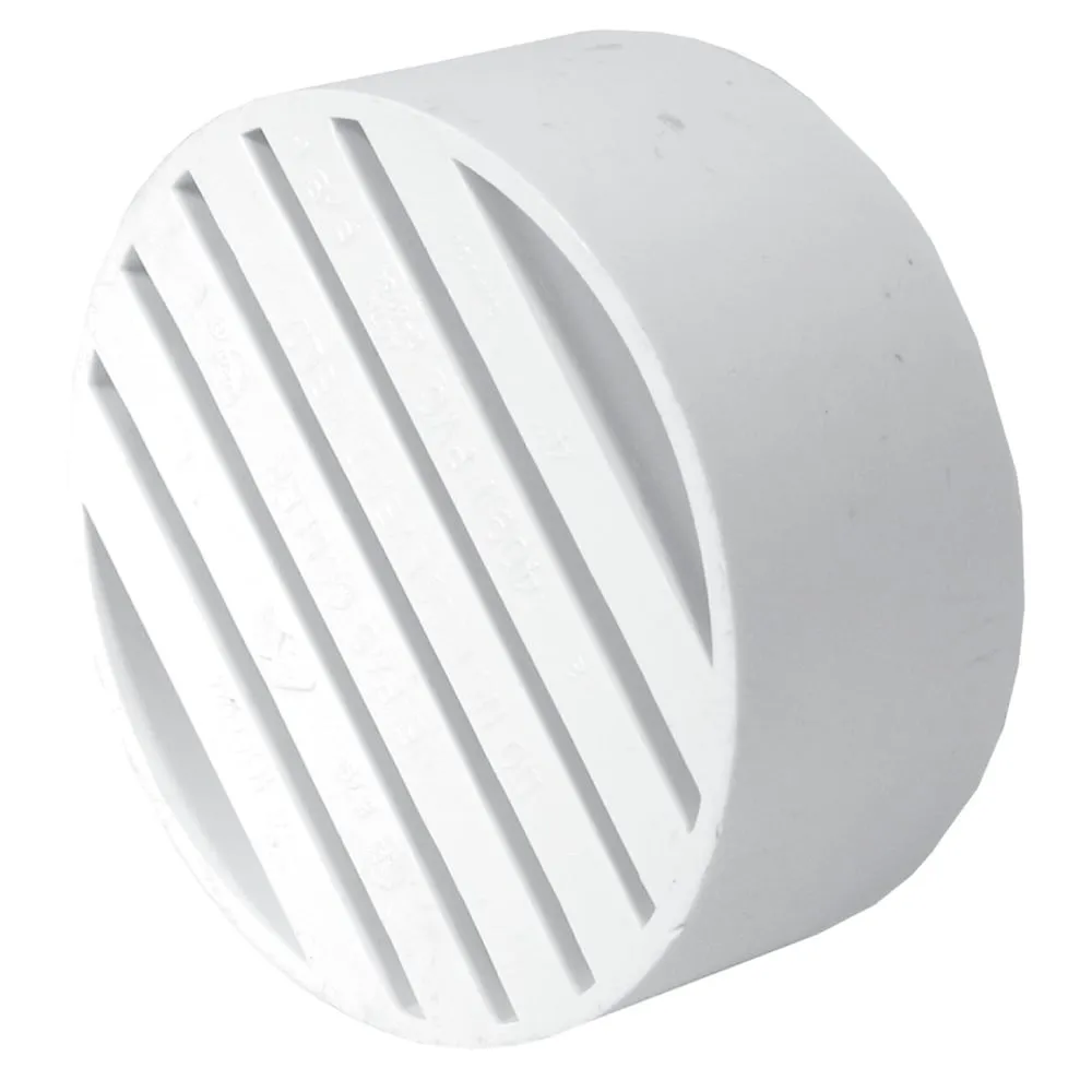 PVC 4 inch Drain Grate White