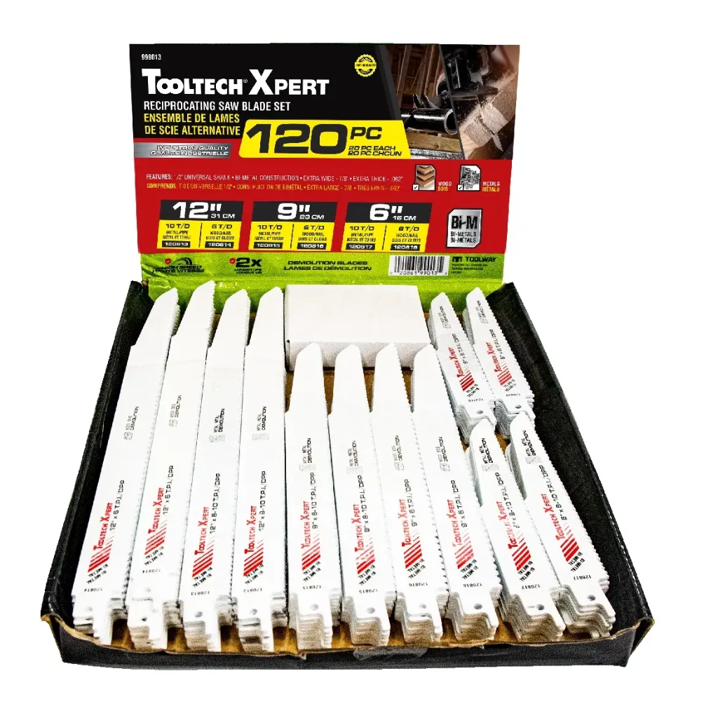 120PC Reciprocating BiMetal Demolition Saw Blades