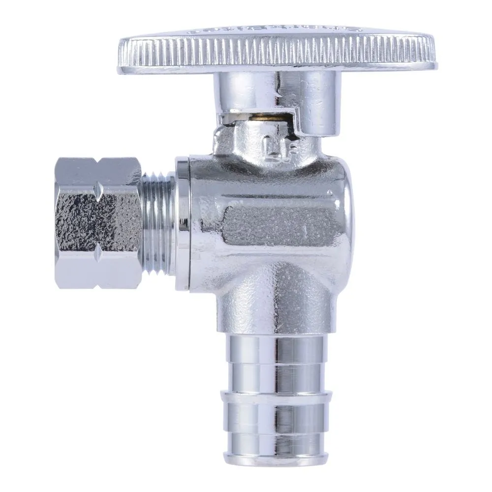 Angle Valve 1/2 PEX x 3/8 OD