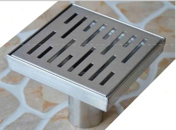 Linear drain silver 6x6