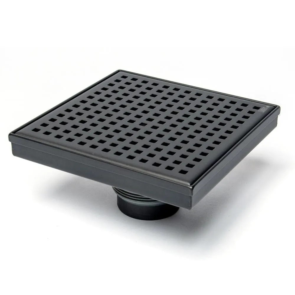 Linear drain black 6x6