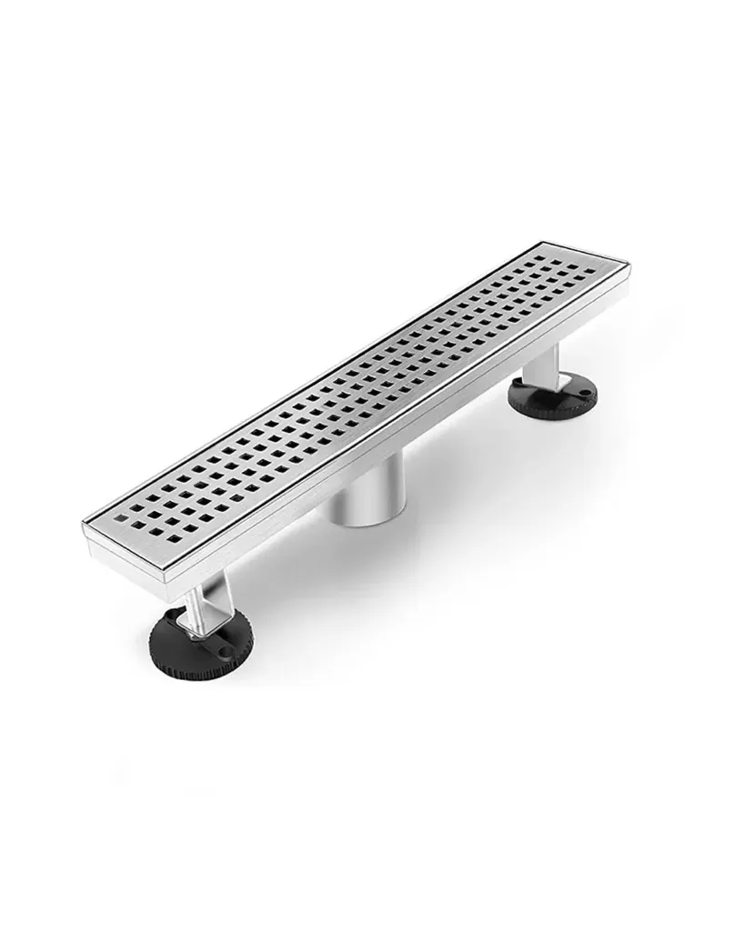 Linear drain silver 12 in