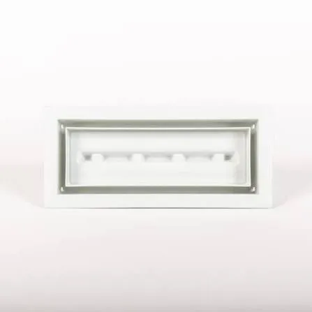 Metal tile in Vent 4x10 white