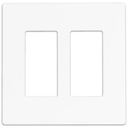 2 Gang screwless plate white PJS262W