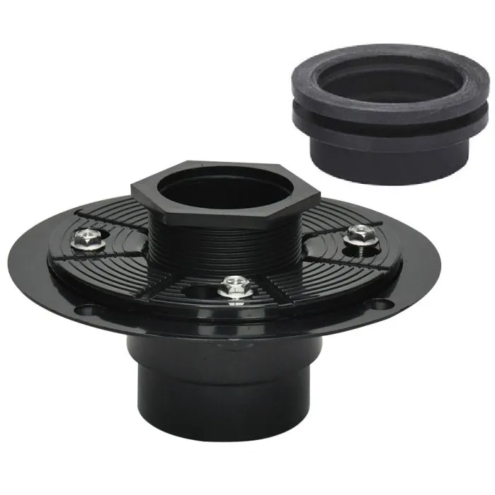 Linear drain base flange abs 2in