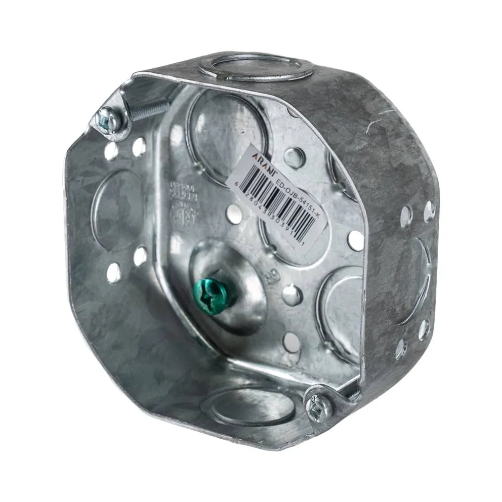 Octagon device box w/knockout 54151-k