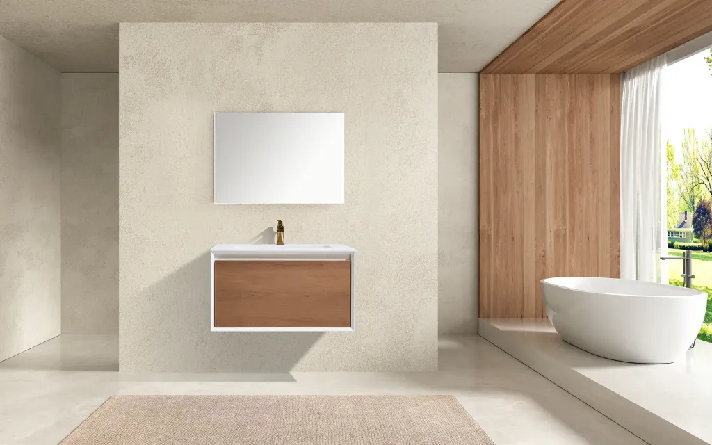 28inch Dove Black Floating Vanity