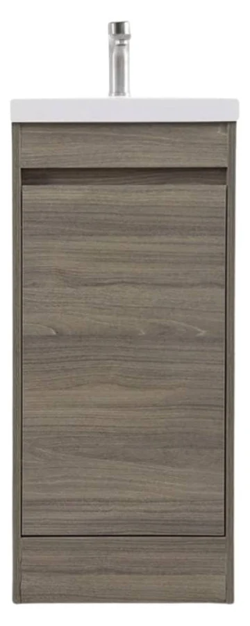 163 Light / Dark Powder Room Vanity and Counter Top Set 16 x 14