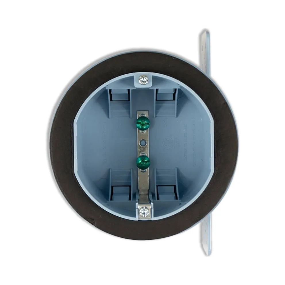 Octagon device box plastic with foam