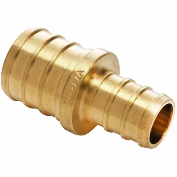 3/4 inch x 1/2 inch Brass Pex Coupling