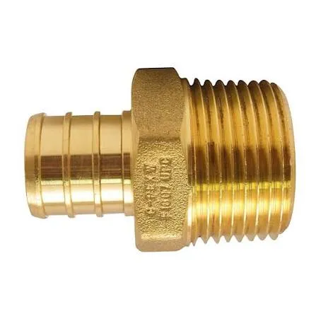 3/4 inch Pex x 3/4 inch MPT Brass Pex Adapter