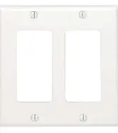 2 Gang Plate white PJ262W-SP-L