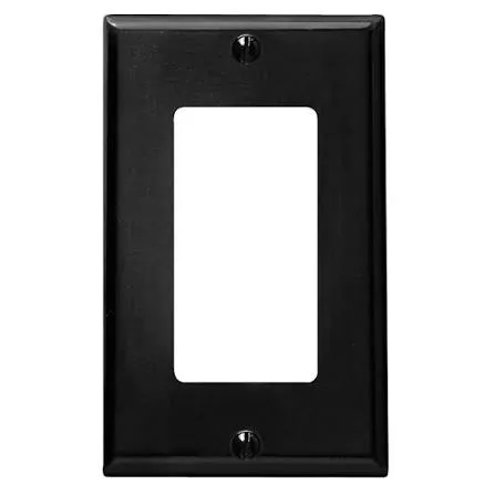1 Gang plate black