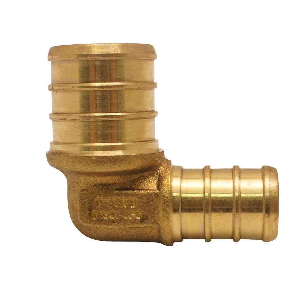 Brass Elbow 3/4 inch x 1/2 inch Pex