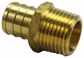 1/2 inch mpt x 3/4 inch pex brass adapter