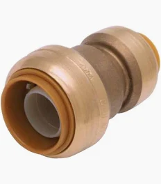 1/2 inch x 3/4 inch Brass Push-Fit Coupling