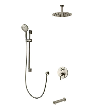 Kodean Elegante 3 Way Shower Set Brush Nickel F55104BN-W10ATS