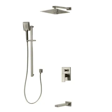 Kodean Madison 3 Way Shower Set brushed Nickel F55123BN-W10ATS
