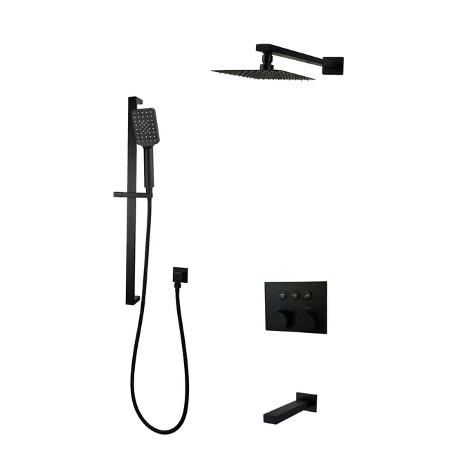 Kodean 3 Way Shower Set BLACK FTR59123MB-W10ATS