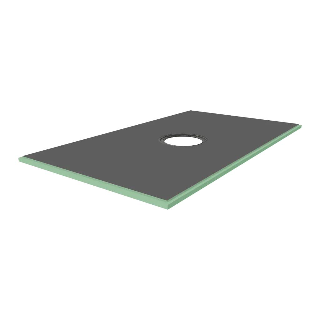Xps shower base center drain 60x36
