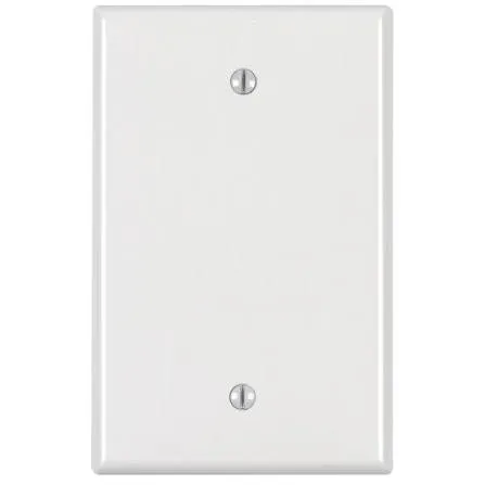 1 gang blank plate white