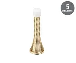 spring door stops 3in brass 10pc