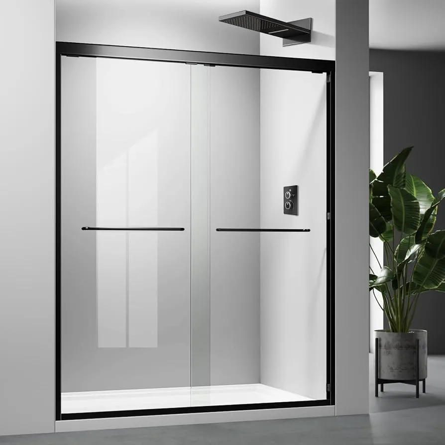 48 x 72 shower door Framed black