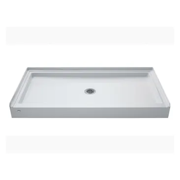 48 x 32 shower base center drain