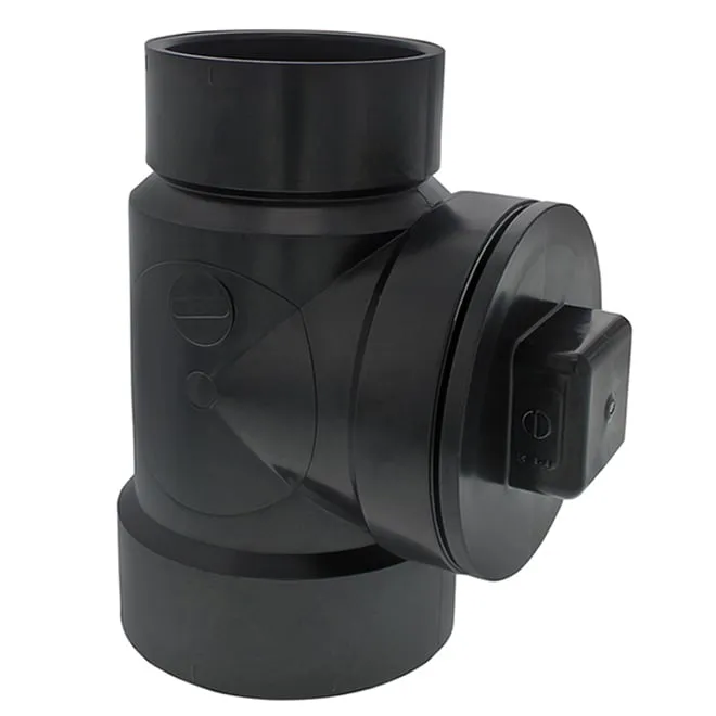4 x 3 x 4 ABS Cleanout tee